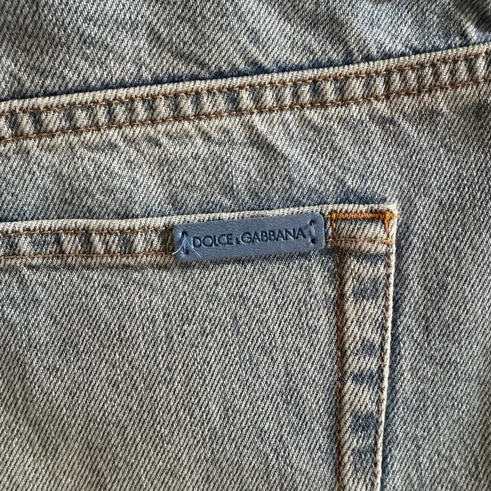 Dolce & Gabbana Light Wash Denim Mini Shorts 42 M New Tags Present